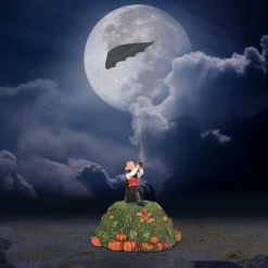 New Bat Kite Fright Halloween Village Accessories