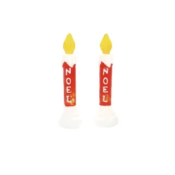 Best Blow Mold Candle s/2 Village Accessories