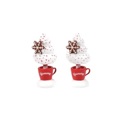 Cocoa & Cream Topiary S/2 Village Accessories