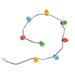 Best Colorful Lit Skulls Halloween Village Accessories