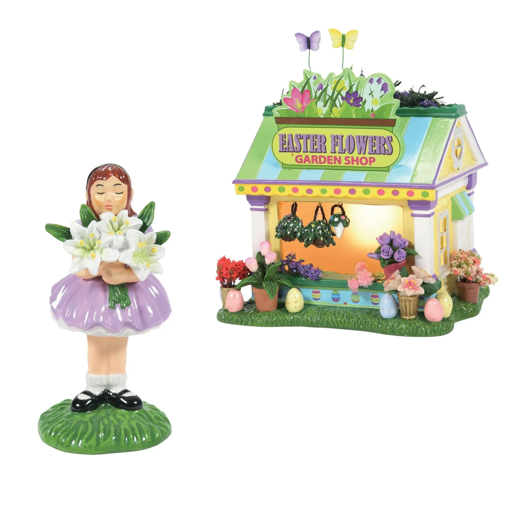 Discount Easter Gardens Flower Shop The Original Snow Village