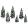 Hot Frosted Pine Grove, Set of 6 Village Accessories