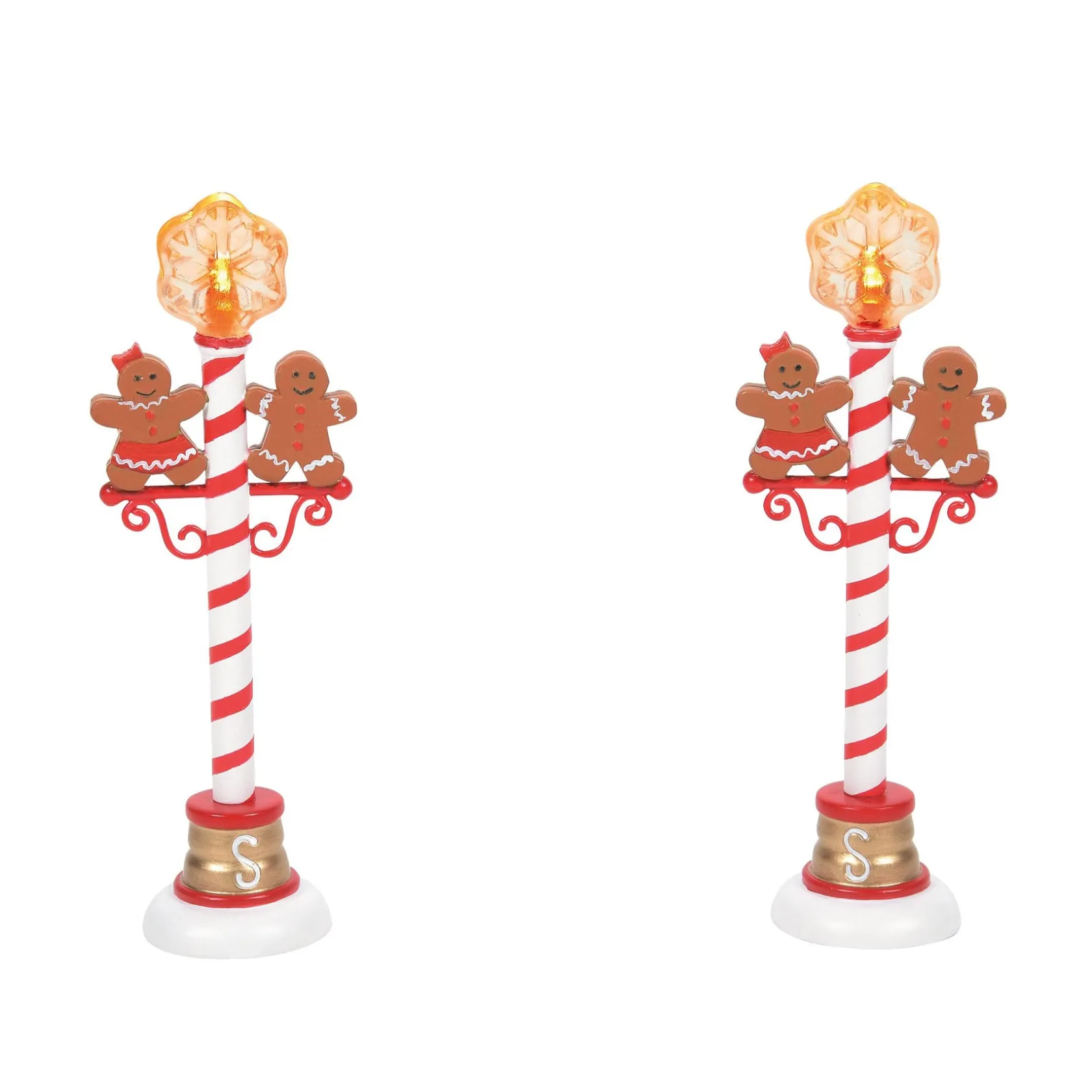 Discount Gingerbread Street Lights Village Accessories