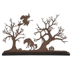 Best Haunted Woods Silhouette Halloween Village Accessories