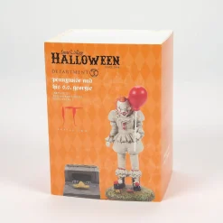 New IT & The S.S. Georgie Set of 2 Snow Village Halloween