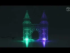 Hot Lit Ice Castle Gate Village Accessories