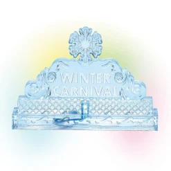 Best Lit Ice Castle Sign Village Accessories