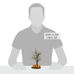 New Lit Jack-O-Lantern Tree Halloween Village Accessories