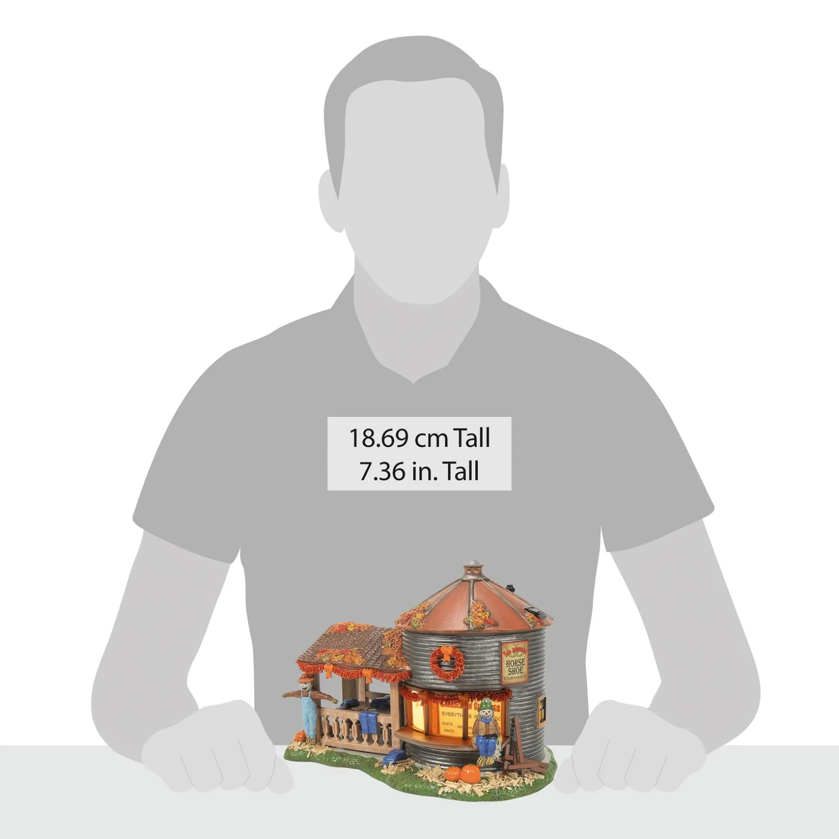 New Make & Take Scarecrow Shack Snow Village Halloween