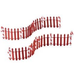 Outlet Peppermint Fence St/2 Village Accessories
