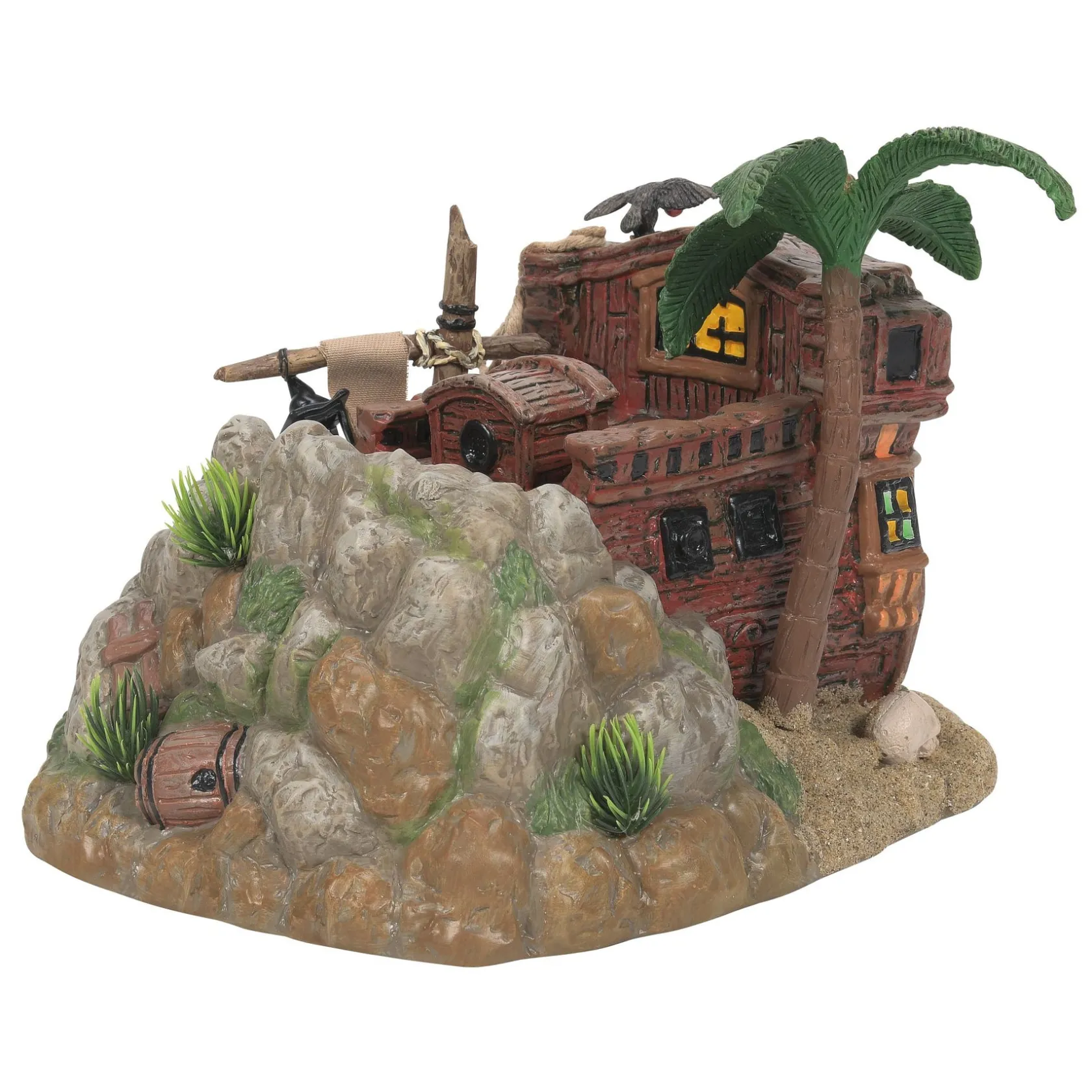 Clearance Pirate Haven Hideaway Snow Village Halloween