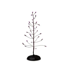 Hot Purple Twinkle Bright Tree Halloween Village Accessories