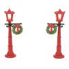 New Red With Greens Street Lights Village Accessories