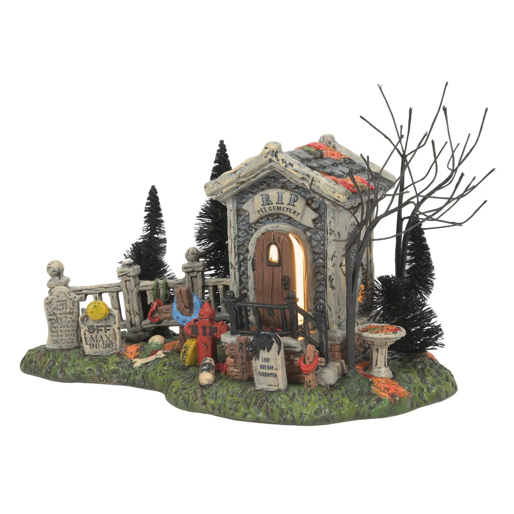 Clearance R.I.P. Cemetery Snow Village Halloween