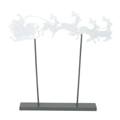 Clearance Santa's Sleigh Silhouette Village Accessories