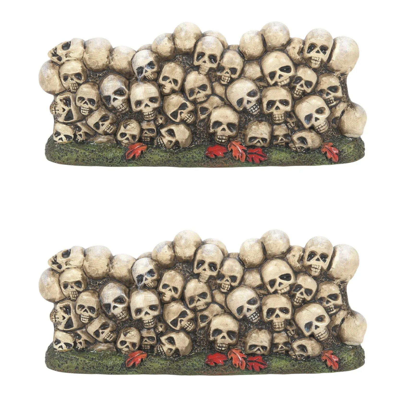 Best Scary Skeletons Wall St/2 Halloween Village Accessories