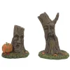 Scary Stumps St/2 Halloween Village Accessories