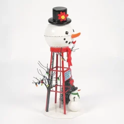 Online Snowman Watertower Village Accessories