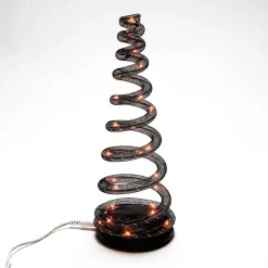 Hot Spiralight LED Tree Orange Halloween Village Accessories