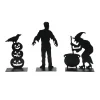 Outlet Spooky Silhouettes St/3 Halloween Village Accessories