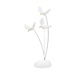 Sale White Christmas Doves Village Accessories