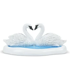 Sale White Christmas Swans Village Accessories