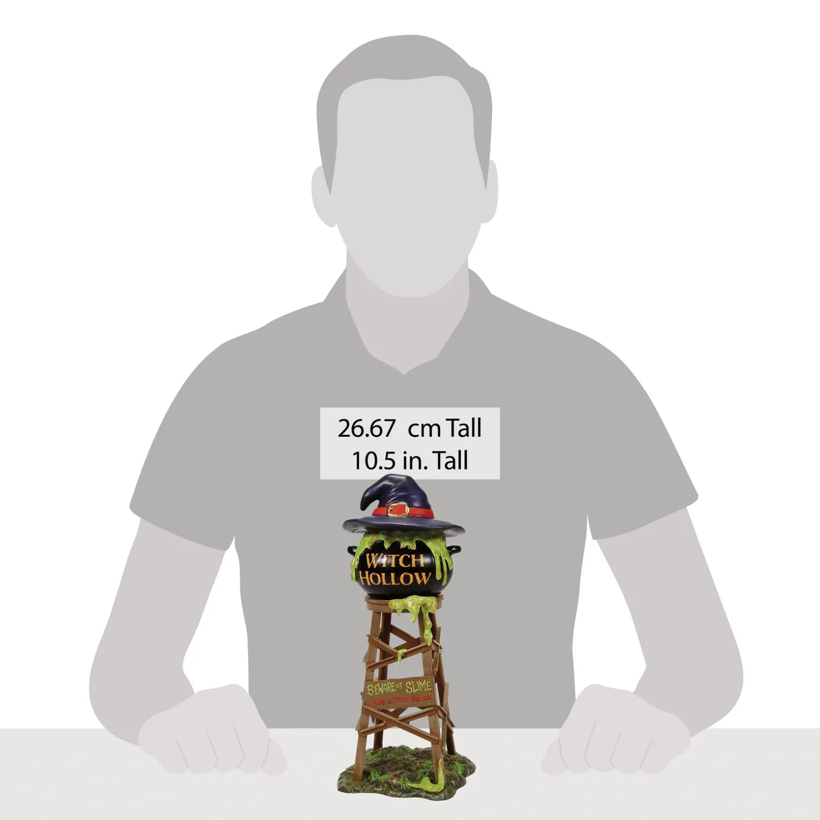 Hot Witch Hollow Watertower Snow Village Halloween