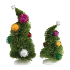Outlet Wonky Trees, Set of 2 Grinch™ Village